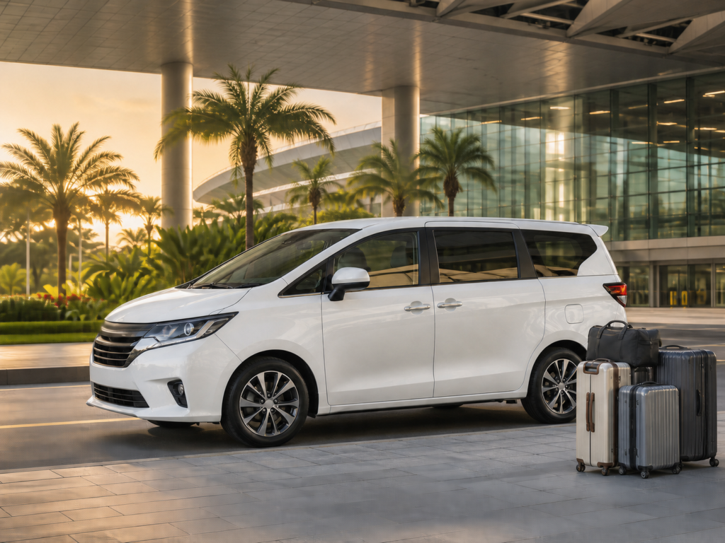 Private MPV airport transfer with luggage